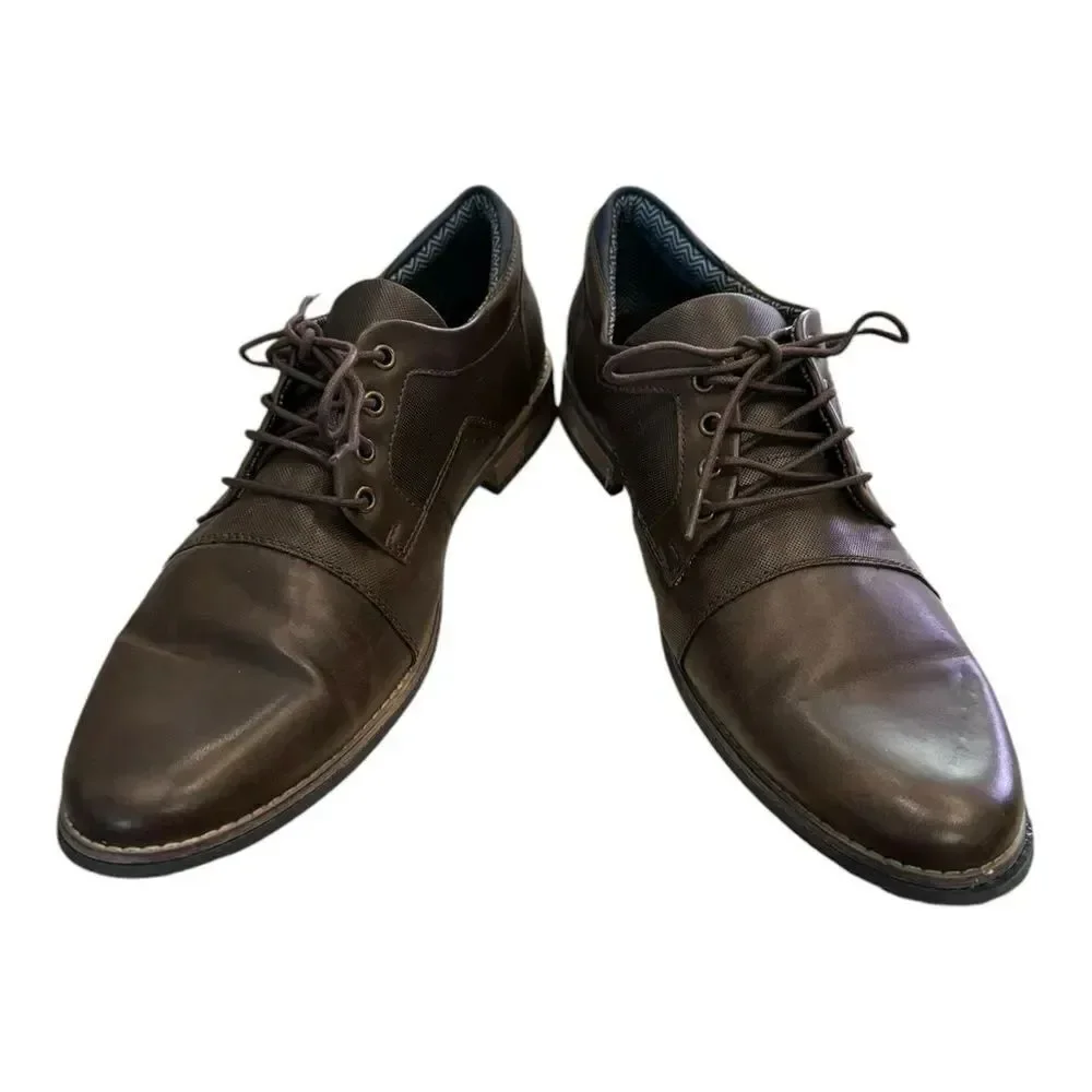 Bullboxer B-52 Men's Devon Brown Lace Dress Shoes 11